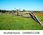 Rail fence, Henry Hill, Manassas Battlefield National Park, Virginia, USA