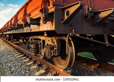 Rail Freight Car Close-up