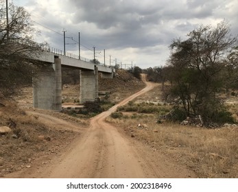 Rail Road Crossing In Hoedspruit 