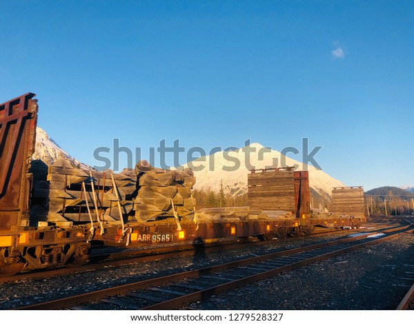 Rail road train cars\
