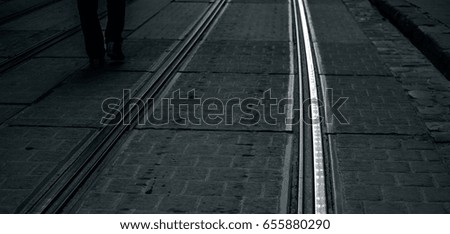 Image, Stock Photo bridge shadows Bridge