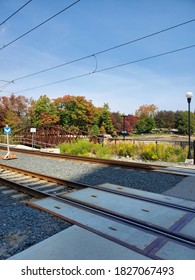 Rail In The Waterloo Park Ontario During Autumn