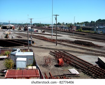 Rail Yard In Tacoma Washington