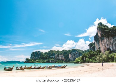 Railay Beach In Krabi Thailand