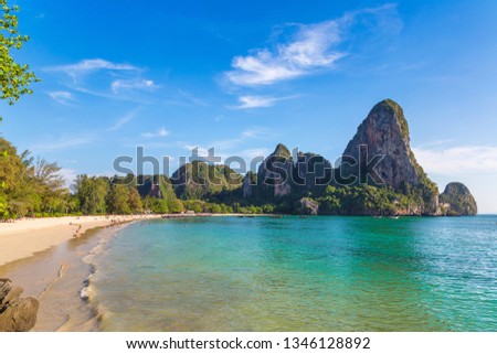 Railay Beach Krabi Thailand Summer Day Stock Photo Edit Now