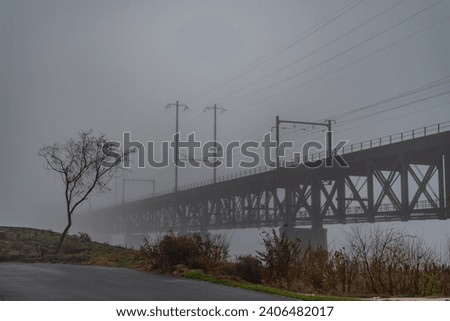 Railroad Bridge Crossing the Susquehanna River, Havre de Grace Maryland USA