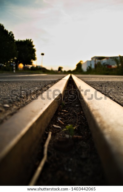 Railroad crossing\
on an abandoned railway\
line