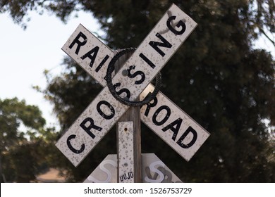 Railroad Crossing Sign South Los Angeles Stock Photo 1526753729 