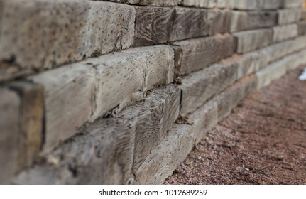 Railroad Tie Wall