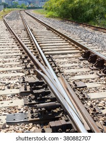 Railroad Track Switch Closeup Stock Photo 380882707 | Shutterstock