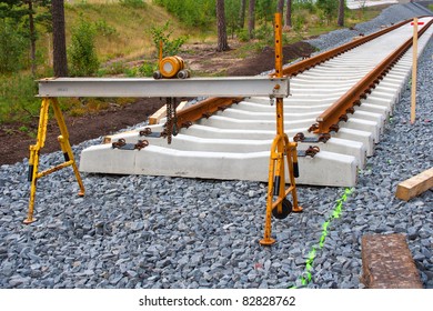 Railroad Track Tool In Railway Construction Site