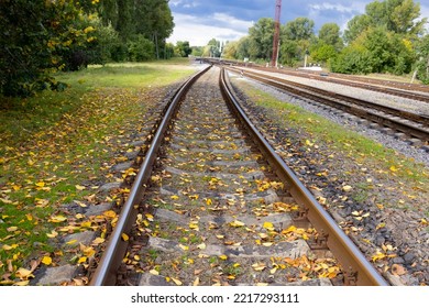 Railroad Track. The Way Forward Railway. Railroad Communication