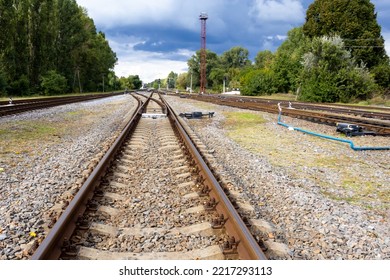 Railroad Track. The Way Forward Railway. Railroad Communication