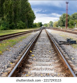 Railroad Track. The Way Forward Railway. Railroad Communication