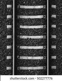 Railroad Tracks. Aerial View.