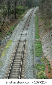 Railroad Tracks Near Kennesaw Mountain, Atlanta, Georgia