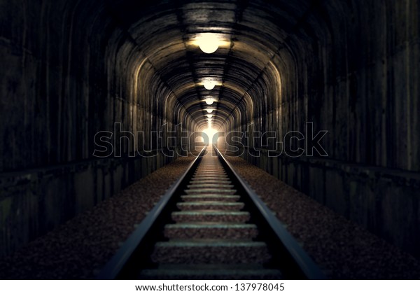 A\
railroad tunnel with a light at the end. Can represent achieving\
your goals, getting through problems and obstacles or simply\
represent exactly what you can see - an old\
tunnel.