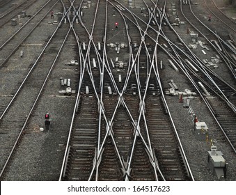 Railroad Yard In Toronto