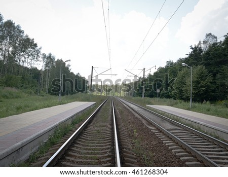 Similar – Rails in the countryside