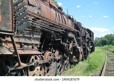 Old Steam Locomotive Sideview Outdoor Stock Photo 1482319115 | Shutterstock