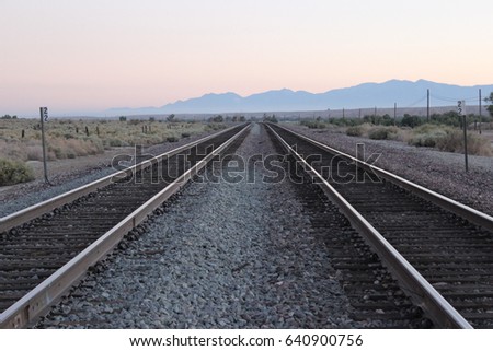 Railtrack at sunset