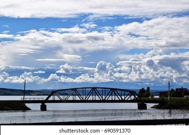 A Railway Bridge In Hamar, Norway.