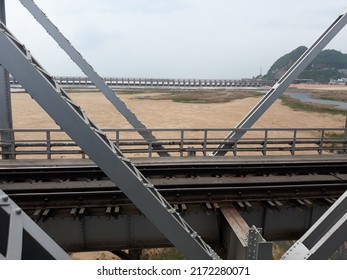 Railway Bridge On Godavari River