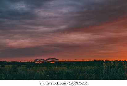 Railway Bridge Over The Don River