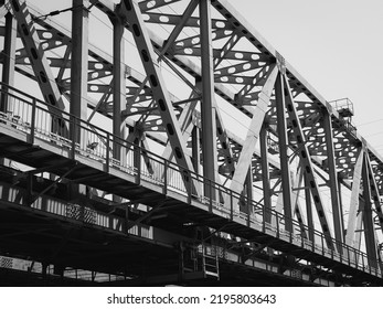 railway bridges - black and white photo urban view - Powered by Shutterstock