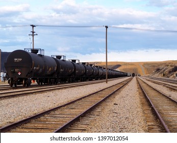 Railway Cars In Anaconda, Montana. 