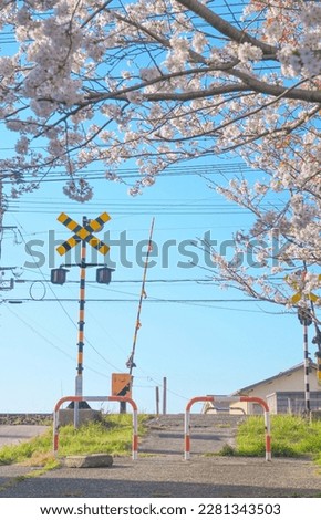 Similar – Image, Stock Photo railway crossing the countryside