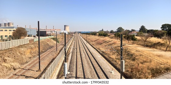 Railway Leading To Johannesburg Coal Factory