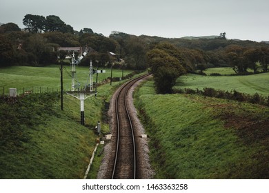 Railway Line Through Isle Of Purbeck, Dorset