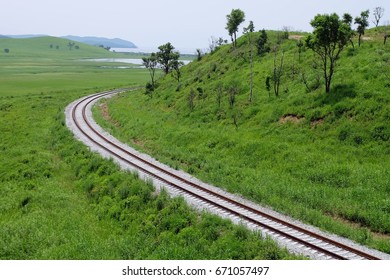 Railway. Primorye. Russia.