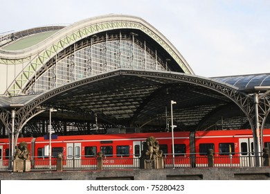 Railway Station In Cologne, Germany