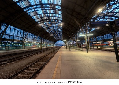 Railway station interior