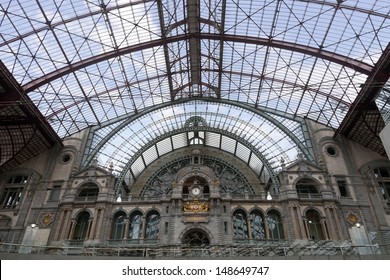 Railway station interior in Antwerpen, Belgium  - Powered by Shutterstock