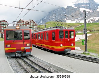 Railway Station On The Way To Jungfrau, Switzerland