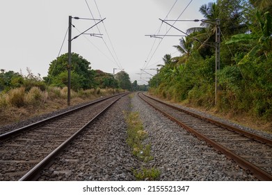 Railway Track Near Pattambi, Palakkad District, Kerala, South India