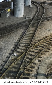 Railway track in railway station