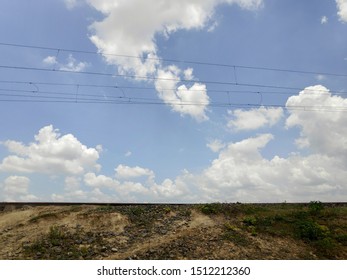 Railway Tracks And Fields Just Few Steps Away From The Last Station Of India Names 