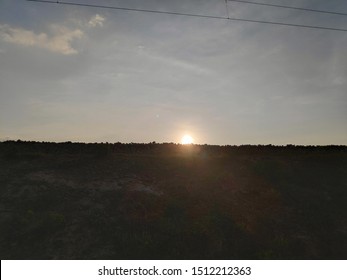 Railway Tracks And Fields Just Few Steps Away From The Last Station Of India Names 