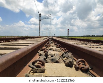 Railway Tracks And Fields Just Few Steps Away From The Last Station Of India Names 