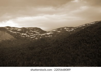 Railway Travel In Norway.Views From The Train. Flamsban.The Bergen - Oslo Train. Norway