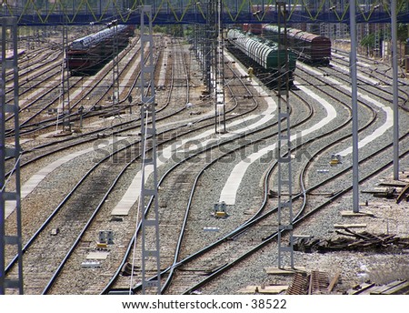 Railway yard in Spain
