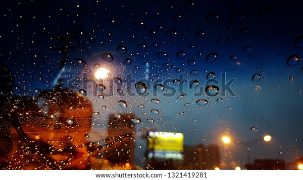 rain car city\
road