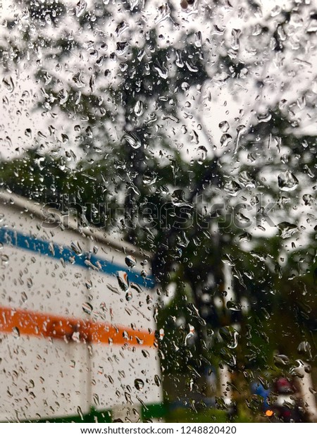 Rain with Car\
Glass