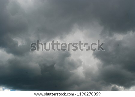 rain cloud in the sky