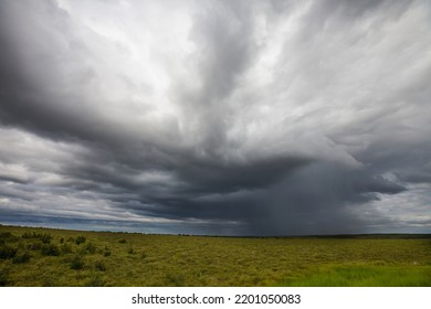 Rain Clouds In Arctic Tundra