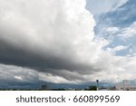 Rain clouds before thunderstorm.